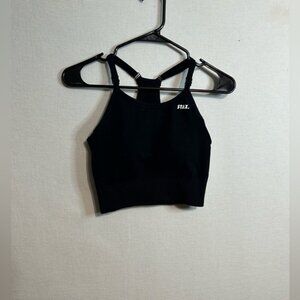 Stax black cropped tank